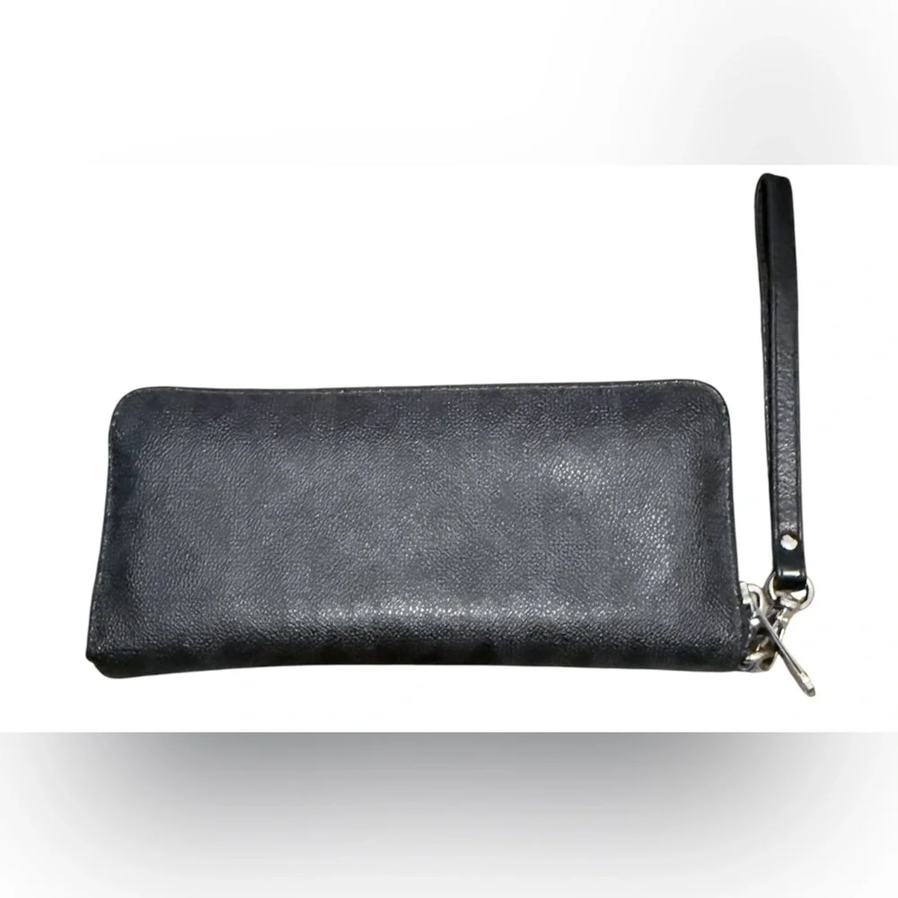 Michael Kors Jet Set Travel zip around Saffiano black leather Continental wallet